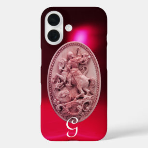 ANTIQUE CAMEO / SAINT GEORGE AND DRAGON MONOGRAM iPhone 16 CASE