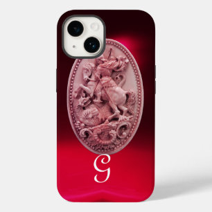 ANTIQUE CAMEO / SAINT GEORGE AND DRAGON MONOGRAM iPhone 14 CASE