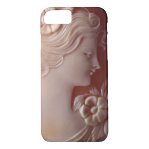 Antique Cameo vintage cameo women silhouette  Case-Mate iPhone Case