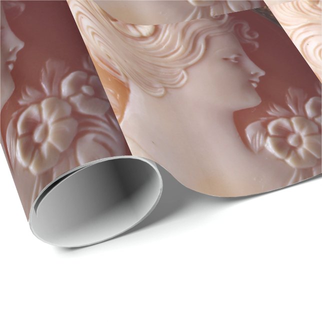 Antique Cameo Wrapping Paper (Roll Corner)