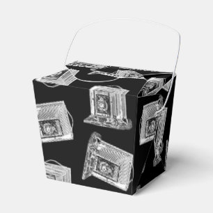 Antique Camera Pattern Illustrated Vintage Cameras Favor Box