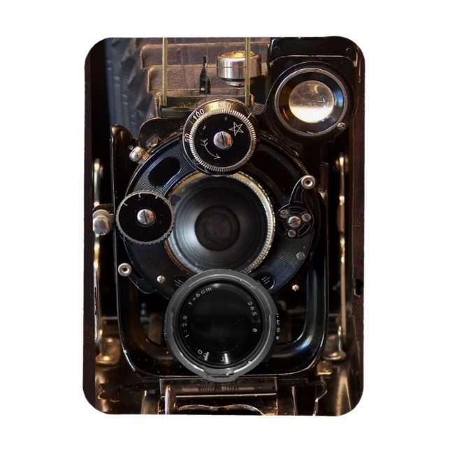 Antique Camera Photography Film Lens Magnet (Vertical)