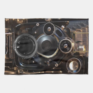 Antique Camera Photography Vintage Lens Film Kitchen Towel