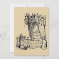 Antique Canopy Bed french Furniture Vintage Art