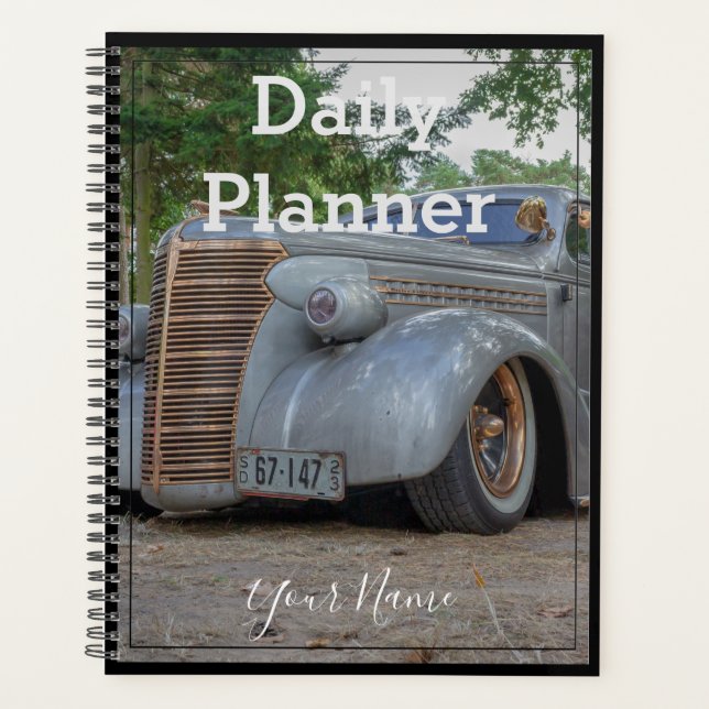 Antique Car - Daily Planner- HAMbWG Planner (Front)