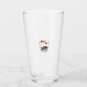 Antique Car in a Clear Christmas Bauble Glass