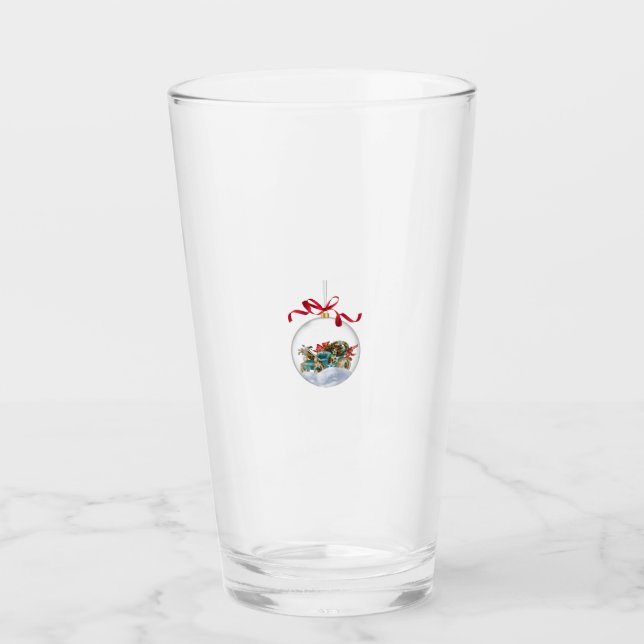 Antique Car in a Clear Christmas Bauble Glass (Front)