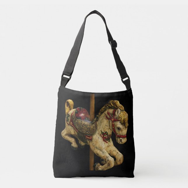 Antique Carousel Horse Crossbody Bag (Front)