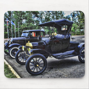 Antique Cars Mouse Pad