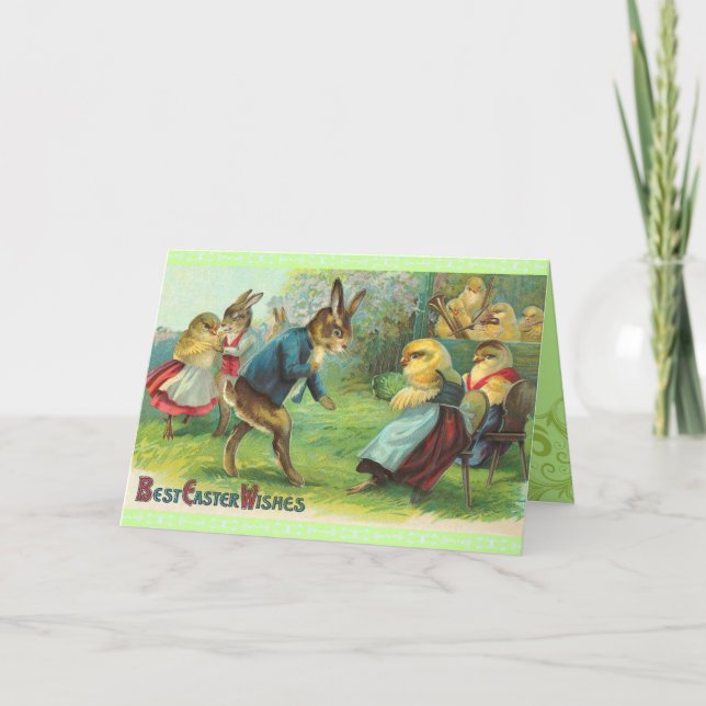 Antique carte Pâques (Devant)