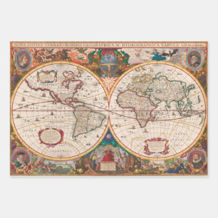 Antique carte Poids lourd Papier de découpage