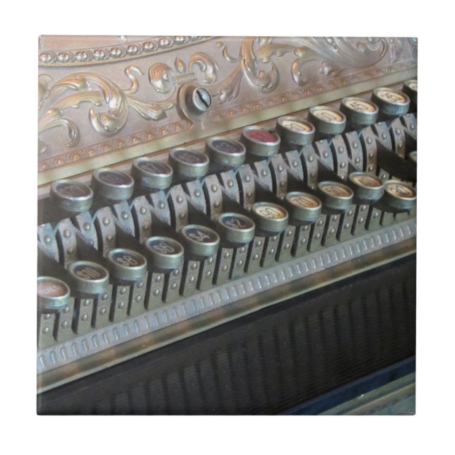 Antique Cash Register Tile (Front)