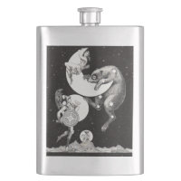 Antique Celestial Moon Goddess & Ursa Major Bear