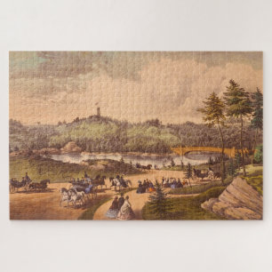 Antique Central Park #1 Jigsaw Puzzle
