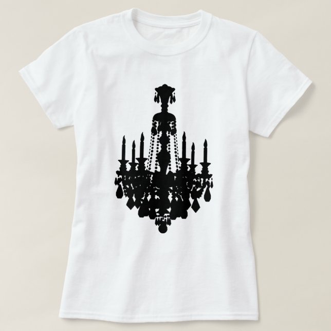 Antique Chandelier Graphic T-Shirt (Design Front)