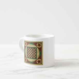 Antique Chequerboard by Ethan Harper Espresso Cup