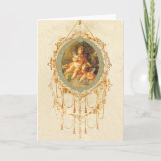 Antique Cherub Ornate Art Design Cards