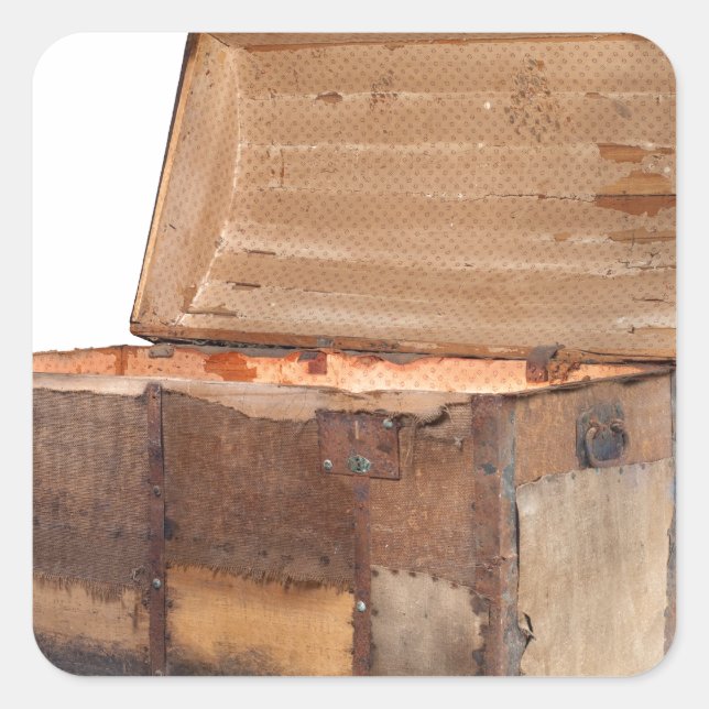 Antique chest.jpg square sticker (Front)