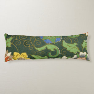 Antique Chinese Cloisonne Pattern: Jade Green Body Pillow