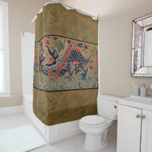 Antique Chinese Dragon Silk Embroidery Pattern