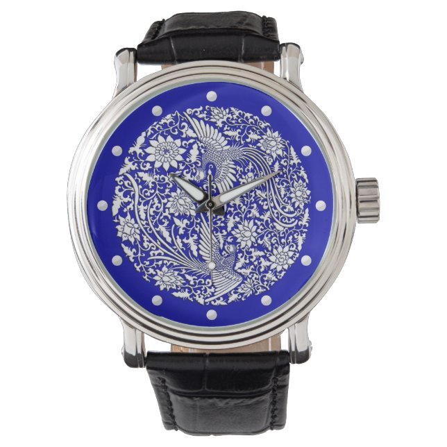 Antique chinese phoenix plate Ming dynasty Watch (Front)
