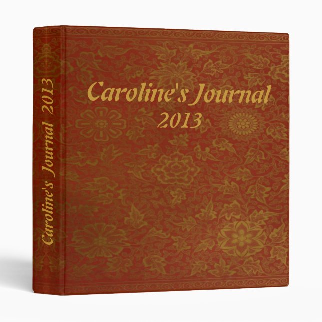 Antique chinois Classeur de bague du Journal de la (Devant/Côté)