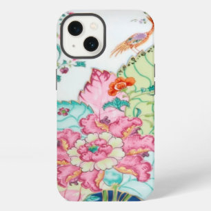 Antique chinoiserie china porcelain bird pattern iPhone 13 case