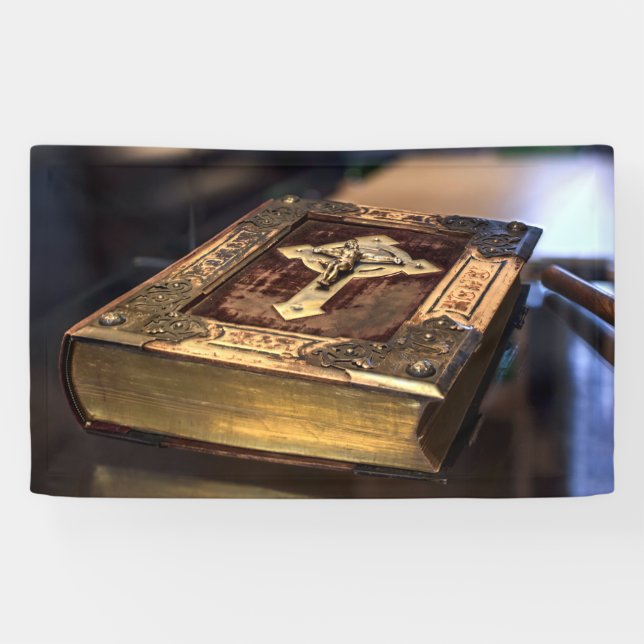 Antique Christian Bible Banner (Horizontal)
