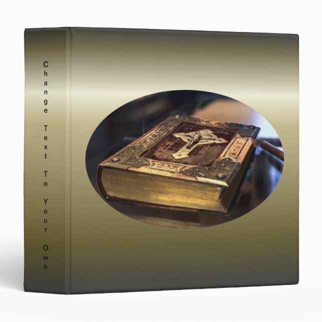 Antique Christian Bible Binder (Front/Spine)