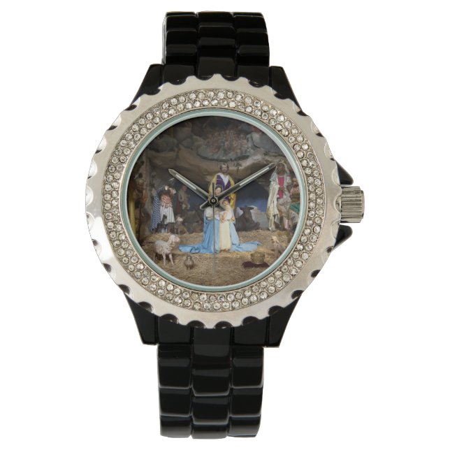 Antique Christmas Nativity Scene Watch (Front)