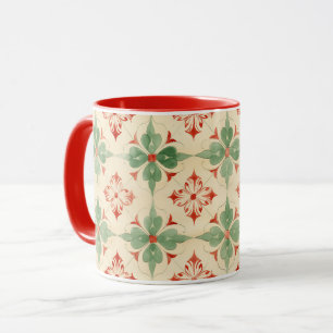 Antique Christmas Tile Mug