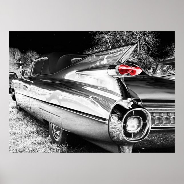 Antique Chrome Car Poster (Front)