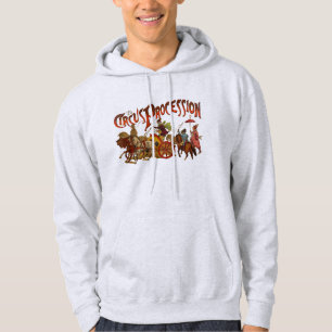 Antique Circus Parade Clowns Horses Hoodie