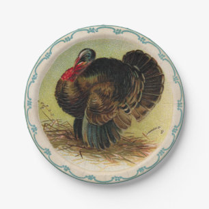 Antique Clapsaddle Thanksgiving Dinner Paper Plate