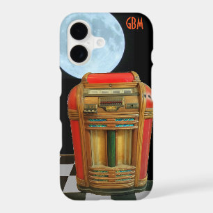 Antique Classic Jukebox with Full Blue Moon