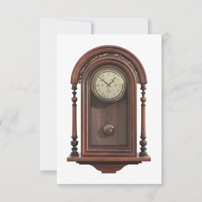 Antique Clock Card (Front)