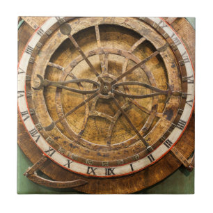 Antique clock face, Germany Tile