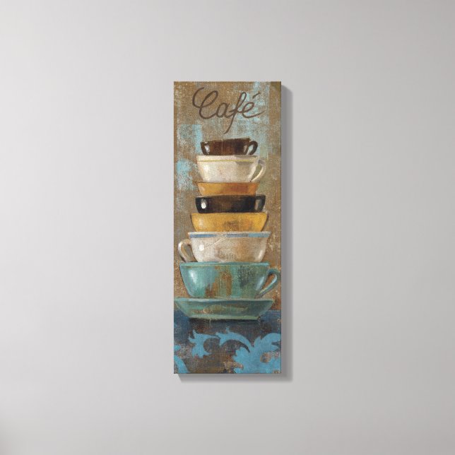 Antique Coffee Cups Canvas Print (Front)