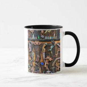 Antique collection on wall mug