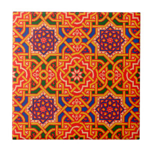 Antique Colorful Carpet Print Tile