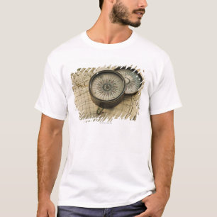Antique compass on map T-Shirt