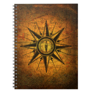 Antique Compass Rose Notebook