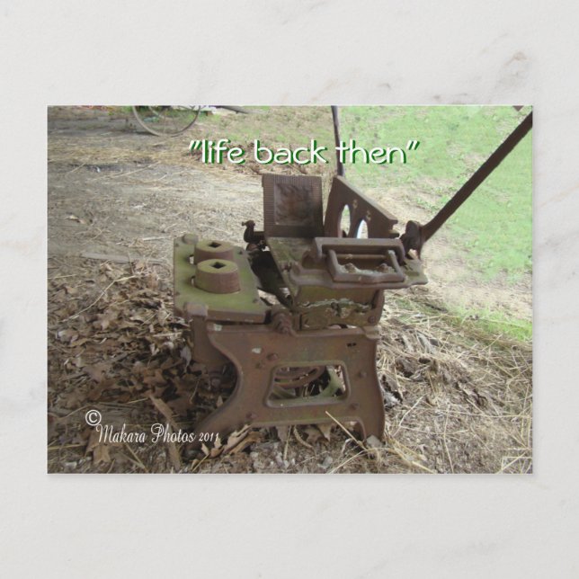 Antique Concrete Maker Postcard- customize Postcard (Front)