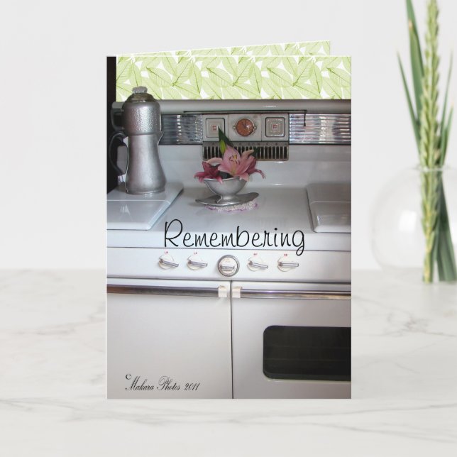 Antique . .  Cookstove #2- customize Card (Front)