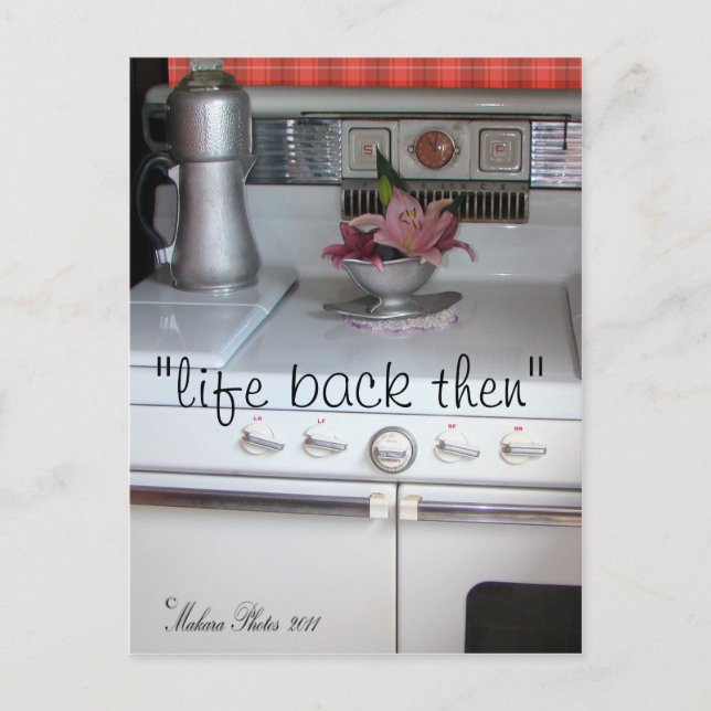 Antique- Cookstove Postcard- #1- customize Postcard (Front)