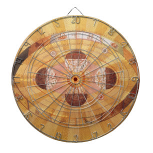 Antique Copernican Solar System, Vintage Astronomy Dartboard