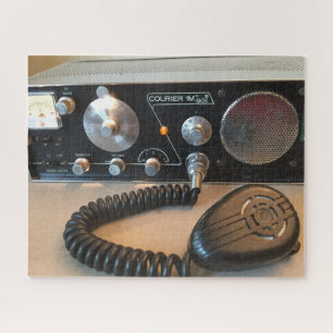Antique Courier 1M Citizens Band Ham Radio Photo Jigsaw Puzzle