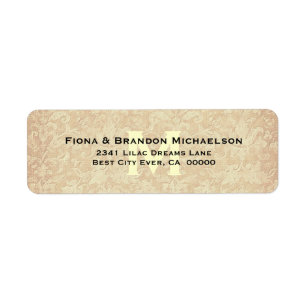 Antique Cream Monogram Personalized