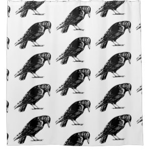 Antique Crow Blackbird RavenTotebag