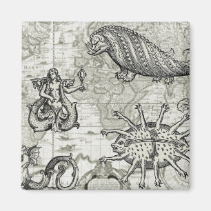 Antique Cryptozoology Magnet